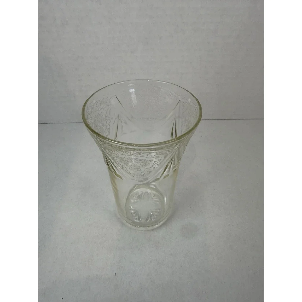 Hazel Atlas Royal Lace Crystal Clear 5 1/4